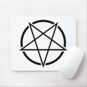 Pentagram_01_black.png Mousepad (Mit Mouse)