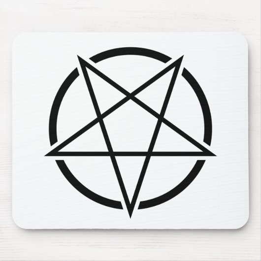 Pentagram_01_black.png Mousepad (Vorne)
