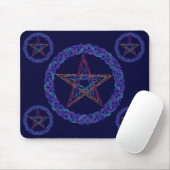 Pentagram Art Pagan Wicca Mousepad (Mit Mouse)