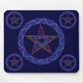 Pentagram Art Pagan Wicca Mousepad (Vorne)