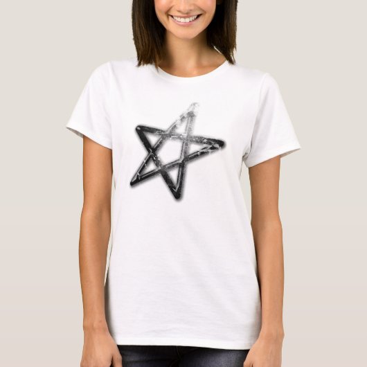 Pentagram black girls T-Shirt (Vorderseite)