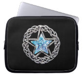 Pentagram Crystal Star Laptop Sleeve (Vorderseite)
