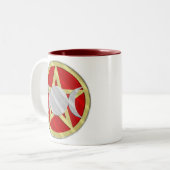 Pentagram-dreifache Göttin-Hexenbrew-Tasse Zweifarbige Tasse (Vorderseite Links)