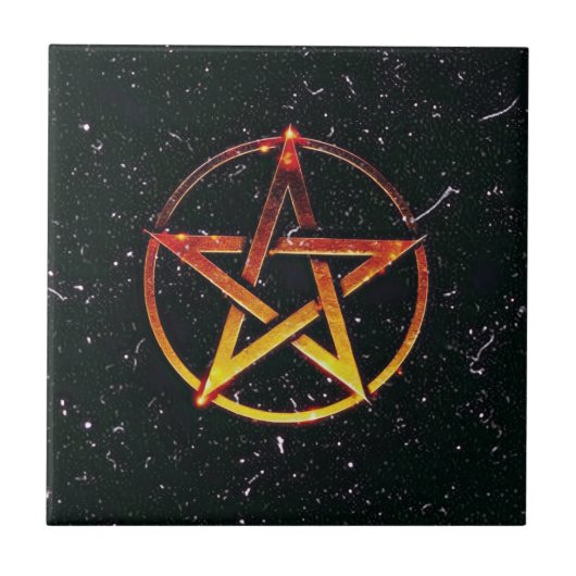 Pentagram Fliese (Vorderseite)
