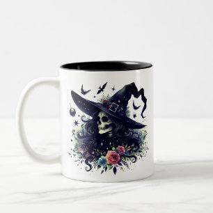 Pentagram Forest Witch Gothic Zweifarbige Tasse