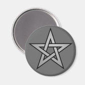 Pentagram Gray Magnet (Vorderseite/Rückseite)