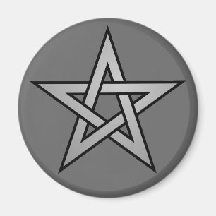 Pentagram Gray Magnet