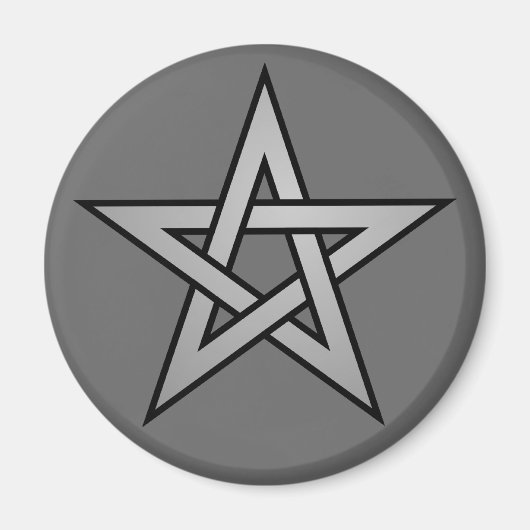 Pentagram Gray Magnet (Vorne)