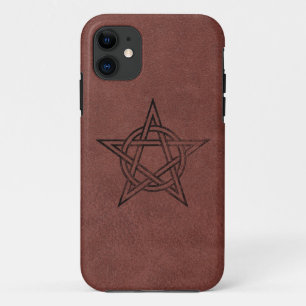 Pentagram - heidnisches magisches Symbol auf rotem Case-Mate iPhone Hülle
