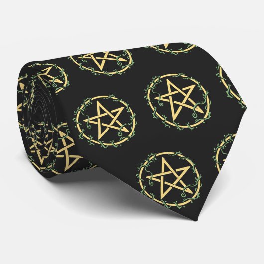 Pentagram-Krawatte Krawatte (Gerollt)