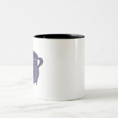 Pentagram Pentacle Zweifarbige Tasse (Mittel)