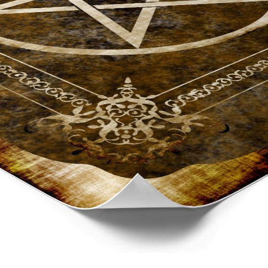 Pentagram poster (Ecke)