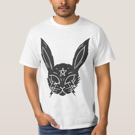 Pentagram Punk Rabbit T - Shirt (Vorderseite)