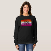 Pentagram Satanist Occult Halloween Lesben Pride Sweatshirt (Vorne ganz)
