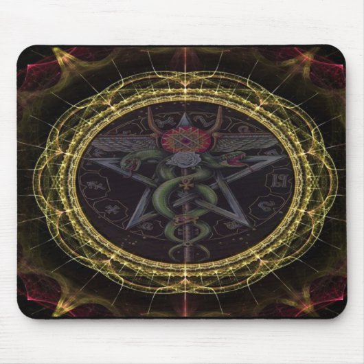 Pentagram-Schlangen Mousepad (Vorne)