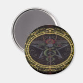 Pentagram Snakes Magnet (Vorderseite/Rückseite)