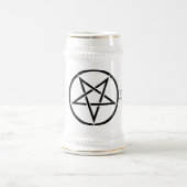 Pentagram Stein mit Zitat Bierglas (Mittel)