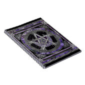 Pentagram Triskelion Amethyst Moon Notizblock (Rechte Seite)