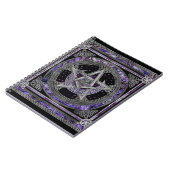 Pentagram Triskelion Amethyst Moon Notizblock (Linke Seite)