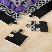 Pentagram Triskelion Amethyst Moon Puzzle (Seite)