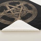 Pentagram Triskelion Moon Ornament Sherpadecke (3/4)