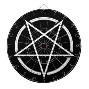 Pentagram (weißes) No.1 Dartscheibe