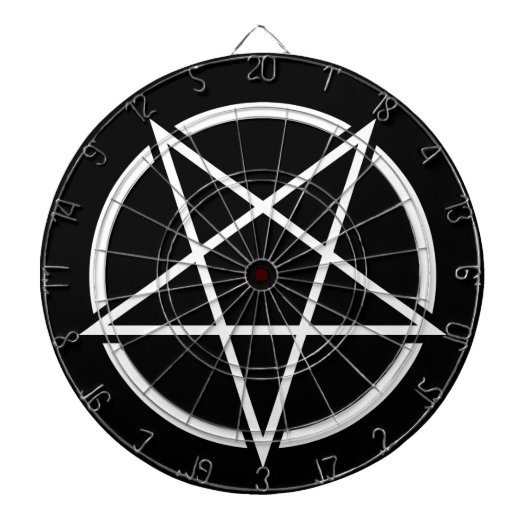 Pentagram (weißes) No.1 Dartscheibe (vorne)