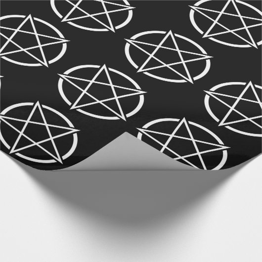 Pentagram (weißes) No.1 Geschenkpapier (Ecke)