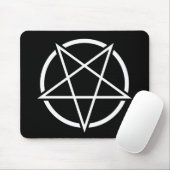 Pentagram (weißes) No.1 Mousepad (Mit Mouse)