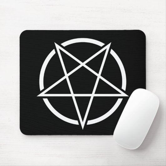 Pentagram (weißes) No.1 Mousepad (Mit Mouse)