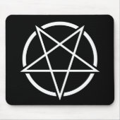 Pentagram (weißes) No.1 Mousepad (Vorne)