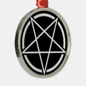 Pentagram (weißes) No.1 Silbernes Ornament (Rechts)