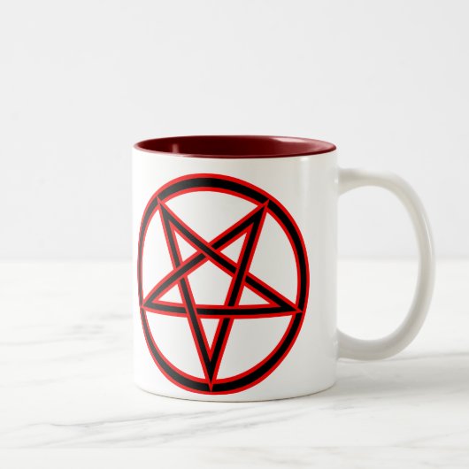 Pentagram Zweifarbige Tasse (Rechts)