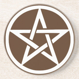 Pentagramm Altar - braun Sandstein Untersetzer