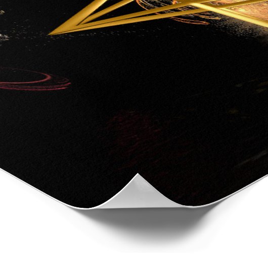 Pentagramm-Anstieg Poster (Ecke)