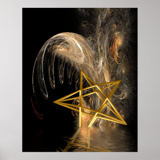 Pentagramm-Anstieg Poster