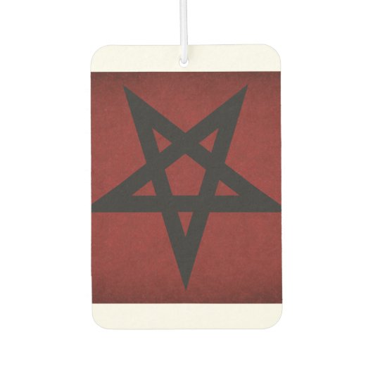 Pentagramm Autolufterfrischer (Vorderseite)