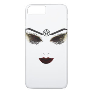 Pentagramm Beauty Face Lashes & Dark Lips Makeup Case-Mate iPhone Hülle