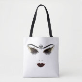 Pentagramm Beauty Face Lashes & Dark Lips Makeup Tasche (Vorderseite)