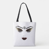 Pentagramm Beauty Face Lashes & Dark Lips Makeup Tasche (Rückseite)