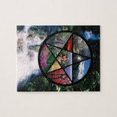 Pentagramm-Collage Puzzle (Horizontal)