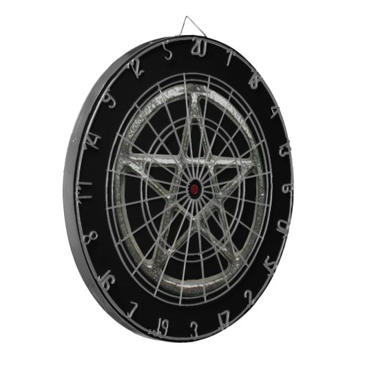 Pentagramm Dart Board Dartscheibe (Vorderseite Links)