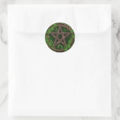Pentagramm der Erde Runder Aufkleber (Tasche)