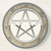 Pentagramm des Jahres Getränkeuntersetzer (Vorne)