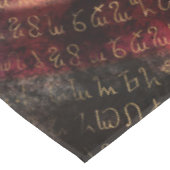 Pentagramm Elemental Triskelion Moon Ornament Tischdecke (Schrägansicht)