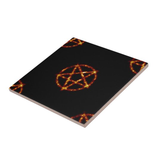 Pentagramm Fliese (Seite)