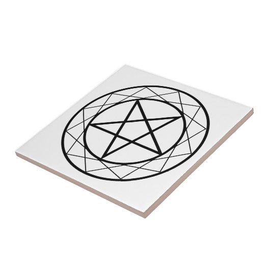 Pentagramm Fliese (Seite)