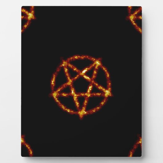 Pentagramm Fotoplatte (Vorderseite)