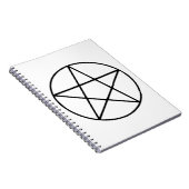 Pentagramm - Fünf Sternengestalt Notizblock (Rechte Seite)