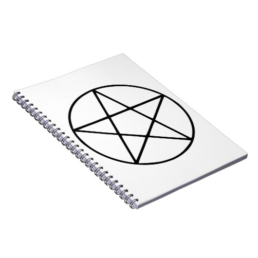 Pentagramm - Fünf Sternengestalt Notizblock (Rechte Seite)